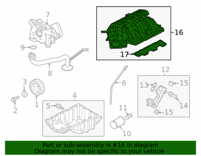 Коллектор впускной Ford Mustang mk6 15-17 3.7