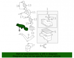 Receptor de aer Lexus RX300 RX330 04-06