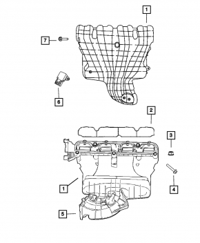 Коллектор впускной Jeep Compass 11-16 без заслонок