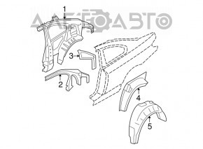 Aripa spate stânga BMW 335i e92 07-13