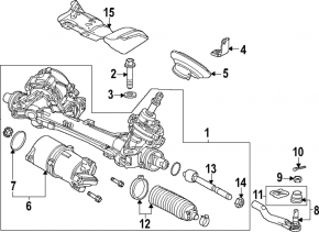 Рейка рулевая ЭУР Honda Civic XI FE/FL 22-24 5d 2.0 LX