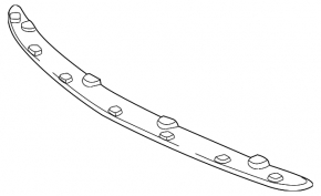 Губа переднего бампера Lexus LS600h 08-10