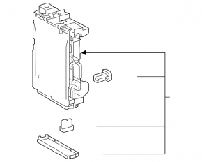 Multiplex Network Control Module Toyota Camry v70 18-20 треснут корпус