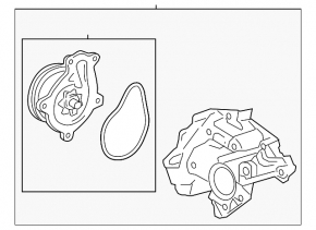 Помпа водяная в сборе Lexus NX300h 15-21