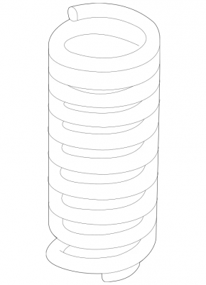 Пружина задняя левая Mercedes W164 ML