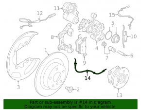 Шланг тормозной задний левый BMW 2 G42 22-26
