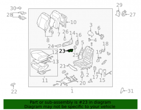 Управление пассажирского сидением Lexus GS300 GS350 GS430 GS450h 06-11 черный