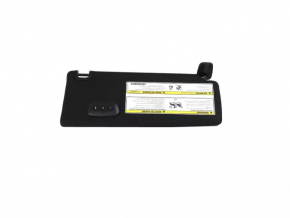 Козырек левый Jeep Cherokee KL 19-22 черный с Home link, без крючка, с подсветкой