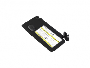 Козырек левый Jeep Cherokee KL 19-22 черный с Home link, без крючка, с подсветкой