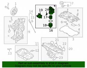 Крышка корпуса масляного фильтра Kia K5 21-24 1.6T