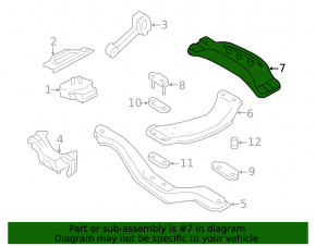 Кронштейн подушки кпп задний Subaru Impreza WRX GH 08-16 5 ступ МКПП