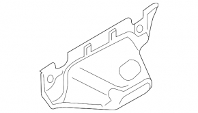 Поддон решетки дворников металл Audi A6 C8 19-24 3.0T