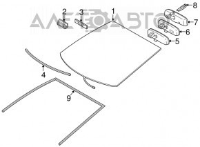 Лобовое стекло Toyota Prius 30 10-11 APTECH, тычки