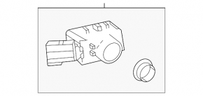 Senzori de parcare pentru bara spate pentru Lexus TX 24-26 F Sport, albi