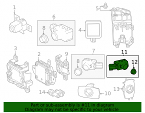 Senzori de parcare pentru bara spate pentru Lexus TX 24-26 F Sport, albi
