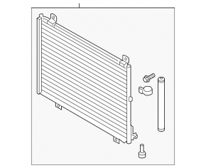 Radiator condensator aer condiționat Mazda CX-9 16-23