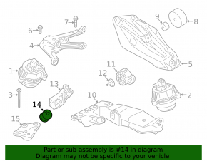 Подушка КПП BMW 3 G20 20-26 B58 AWD