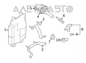 Блок ECU компьютер двигателя Subaru Forester 19-21 SK