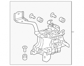 Кронштейн ABS АБС Toyota Prius 50 19-22