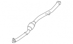 Tubul de admisie cu catalizator pentru Subaru XV Crosstrek 13-17