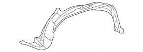 Căptușeală aripă față dreapta pentru Toyota FJ Cruiser 2010-2011