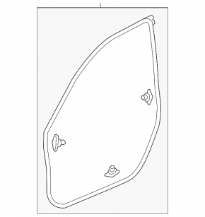Уплотнитель двери передней левой Honda Civic X FC 16-21 4d