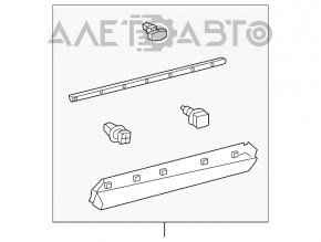 Ornamente ușă spate dreapta inferioare pentru Lexus RX350 RX450h 16-22