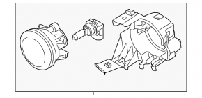 Противотуманная фара птф левая Subaru Impreza WRX GH 08-11
