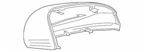 Крышка бокового зеркала левого Mercedes C-class W205 15-21 под поворотник
