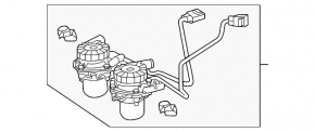 Насос воздушный левый Toyota Sequoia Tundra 08-16 4.6 5.7 LX570