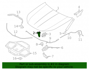 Bara capotă stângă pentru BMW 7 G70 23-25