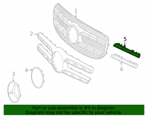 Grilă dreapta sus pentru Mercedes X167 GLS 450 580 20-23