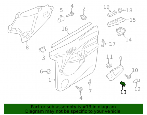 Кнопка центрального замка передняя левая Ford Escape MK3 13-19 поцарапана