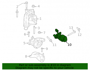 Подушка двигателя задняя Ford Ecosport 18-22 2.0