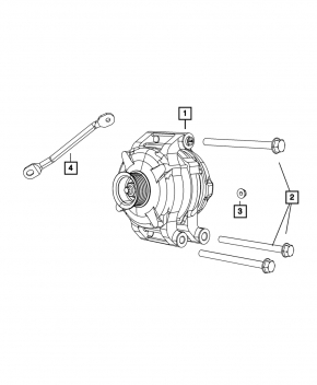 Генератор Dodge Durango 11-26 220 amp 5.7, 6.2, 6.4