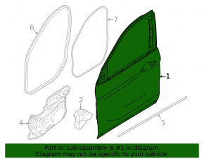 Дверь в сборе передняя правая BMW X1 F48 16-22