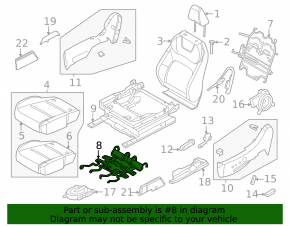 Поясничный подпор водительского сиденья Nissan Ariya 23-26
