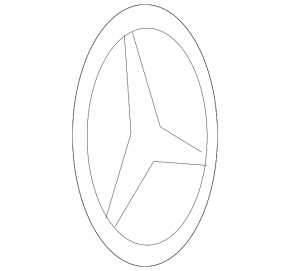 Эмблема двери багажника Mercedes R-class W251 06-13