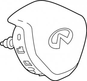 Подушка безопасности airbag в руль водительская Infiniti QX50 19-25
