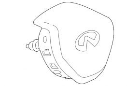 Подушка безопасности airbag в руль водительская Infiniti QX50 19-25