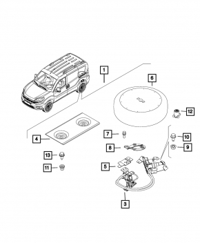 Болт колесный d17 M12x1.25 Fiat 500 12-19