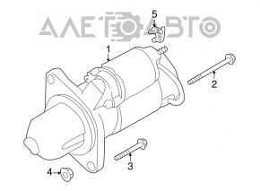 Стартер Subaru Impreza 17-23 GK АКПП