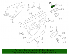 Управление стеклоподъемником передним левым Ford Focus mk3 11-18 черн, на 4 кнопки, 1 auto