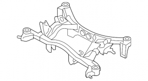 Подрамник задний Subaru Impreza 17-23 GK