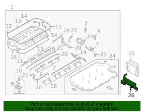 Кронштейн блока ECU компьютер двигателя Kia EV6 22-26