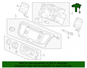GPS NAVIGATION ANTENNA Honda Accord 13-17