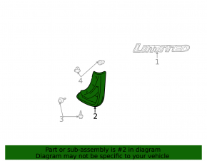 Брызговик передний правый Toyota Highlander 01-07
