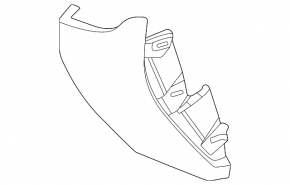 Ornament panou frontal dreapta jos negru pentru Chevrolet Equinox EV 24-26
