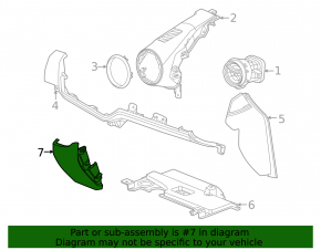 Ornament panou frontal dreapta jos negru pentru Chevrolet Equinox EV 24-26