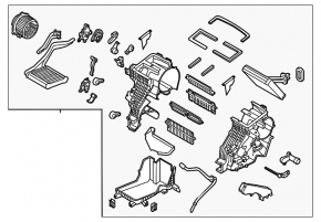 Печка в сборе Kia Soul 14-19 auto